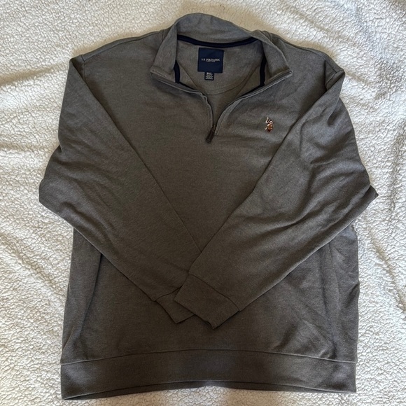 U.S. Polo Assn. Other - US Polo Assn. Men's Gray Quarter-Zip Sweater
